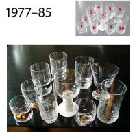 Jorma Vennola, lasistoja, glass sets 1977–85